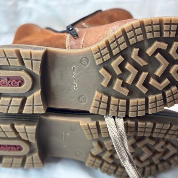 Rieker Boots Women  Zipper on inside of boots  Size 9 NEW - Picture 9 of 9